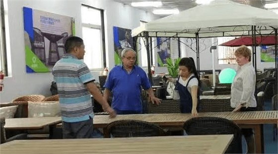 户外家具厂家展示户外桌椅