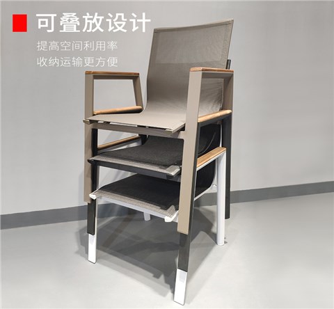 欧式简约户外实木桌椅柚木桌椅