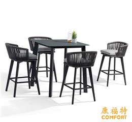 康福特Diva迪瓦高吧台吧椅五件套装