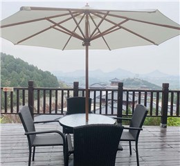 藤编桌椅庭院露天藤椅